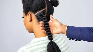 African Threading Wool Hairstyle For Beginners 💯