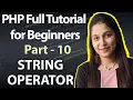 String Operator in PHP PHP Tutorial for Beginners to Advance Level