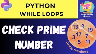 Python Prime Number Checker Program using While Loop