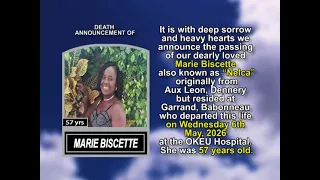 Marie Biscette Short Obituary