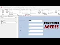 Access tutorial Auto populate fields using a combo box in forms