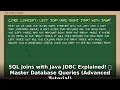 Master SQL Joins with Java JDBC Advanced Database Queries for Devs Interviews