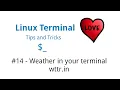 Weather In Your Terminal - wttr in