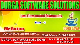 Core java Java flow control statements part - 1