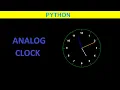 Analog clock in python