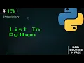 15 - Lists in Python