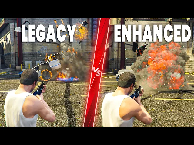 GTA 5 Legacy VS Enhanced - Ultimate Comparison! Attention to Detail &amp; Graphics! PC ULTRA 4K