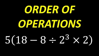 Can you correctly simplify: 5(18 − 8 ÷ 2³ × 2) ? Order of Operations Problem - PEMDAS Math Challenge