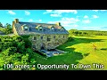 Nova Scotia Olde Stone House For Sale Waterfront Cottage 106 acres Nova Scotia Land For Sale