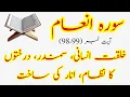Tafseer Surah Al Anam Ayat No 98 99 | Insan Kaisa Bana | Sumandar or tree ka nizam | Anar ki sahkat