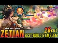 Download Lagu 28 Kills!! New Hero Zetian Best Build and Emblem!! - Build Top 1 Global Zetian ~ MLBB