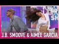 Aimee Garcia Teaches Kelly J B Smoove How To Whip Their Hair Like Pop Stars