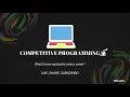 Competitive Programming Binary P1 Introduction