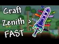 How to Craft The Zenith In Terraria 1 4 In 2 Minutes