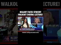 faces student walkout at Columbia University over doxxing trucks scandal and forei