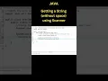 Getting String without space as user input using Scanner in Java