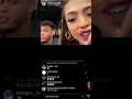 Peaches goes live on Instagram with Woah Vicky OUTSIDE OF MALU TREVEJO S HOUSE