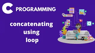 Concatenating two strings using Loop without using strcat in C