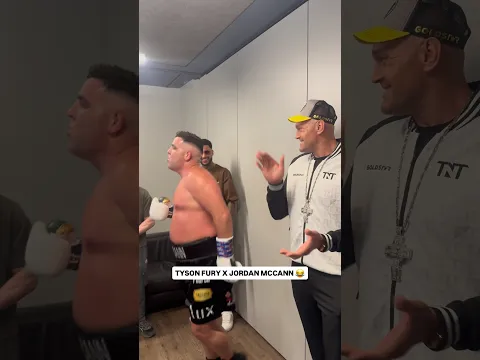 Tyson Fury loved Jordan McCann’s pad work ahead of his MFB debut 🔥 #misfitsboxing