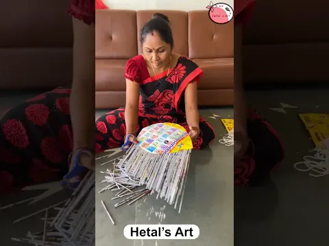 Newspaper Scroll Art That Looks Like Real Leaves #crafts #diy #creative