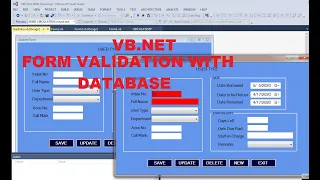 VB NET - FORM VALIDATION OF USER ENTRY CHECK WITH DATABASE
