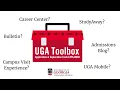 ALL YOUR QUESTIONS ANSWERED UGA Toolbox Episode 1 The UGA Admissions Blog