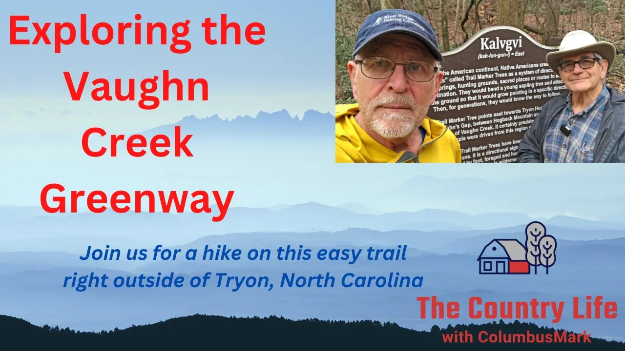 Vaughn Creek Greenway - an easy hike in the Polk County Foothills