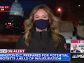 NBC News Ellison Barber On MSNBC Reporting Live From Washington D C - 2021