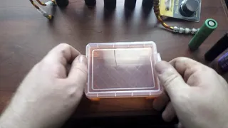 Walmart crayon storage box works well for a battery storage