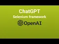 Create Selenium framework using ChatGPT Selenium AI automation