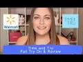 Walmart Time and Tru Fall Try On Review