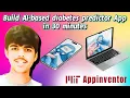 Build AI-based diabetes predictor app in 30 minutes