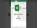 How to create Sparkline in Excel In 10 Seconds Sparkline Shortcut