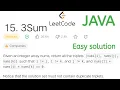 15 3Sum using java GoCoderGo