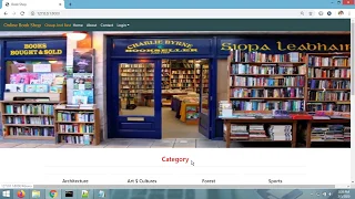 Online Book Shop Project Python Django Sqlite Bootstrap