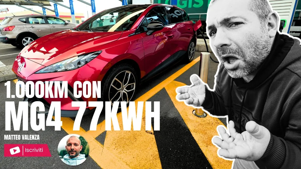 MG4 77kWh 1000km IN AUTOSTRADA a 130kmh ? Curva di ricarica un DISASTRO!