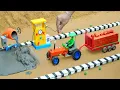 Download Lagu Science Project: DIY Tractor \u0026 Modern Construction Vehicle to Build a Mini Gas Station