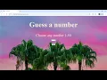 Create an Interactive Number Guessing Game with HTML CSS JavaScript