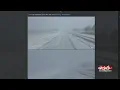 Slick roads in northeastern South Dakota