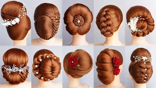 Easy And Unnique Hairstyles WOMEN! Top 10 Beautiful Bun Hairstyles For Wedding And Party Prom
