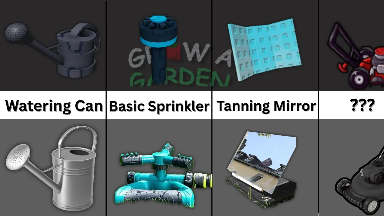 Grow A Garden Roblox Gears VS Real Life