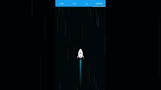 Rocket Animation using HTML CSS JS