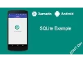 Xamarin Android Tutorial - SQLite