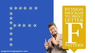 Python Program to Print Pattern of Letter F Pattern Programming
