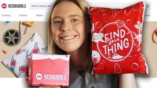 The HONEST TRUTH About RedBubble Reviewing Unboxing RedBubble Products