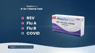 One Test For Everyone You Love Test For RSV Flu COVID with Flowflex Plus 4-in-1
