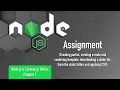 Node js Express js Series Chapter 6 Hands-on Node js Assignment