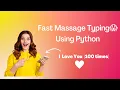 I Love You 100 times Using Python Python Purpose Method of Hundard Times