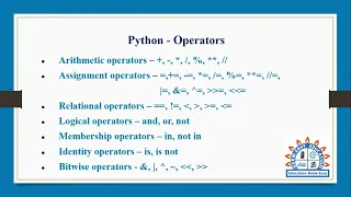 Relational Operators in Python Programming in Tamil