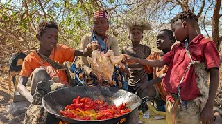 Inside Hadzabe Traditional Cooking: From Wild Vegetables to a Delicious Meal